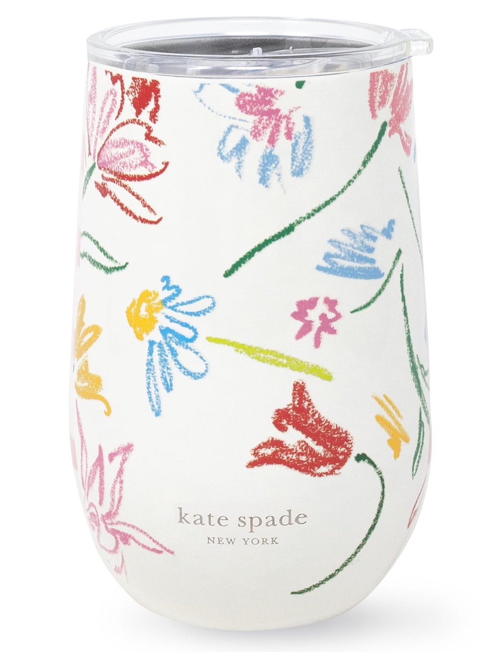 kate spade White Multi Floral Insulated Stemless Tumbler